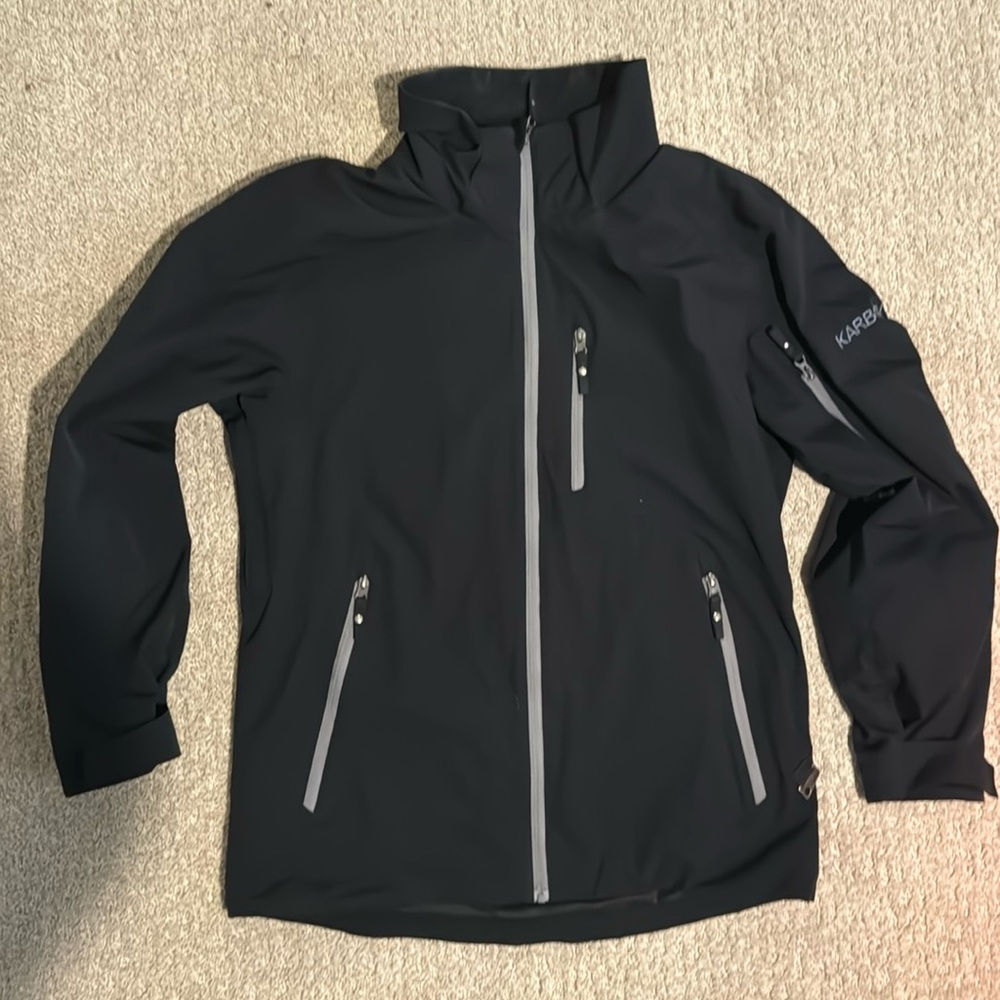 Carbon full zip ski jacket